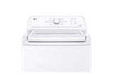 LG 4.1 cu. ft. Capacity Top Load Washer with Agitator and SlamProof Glass Lid - White (WT6105CW)