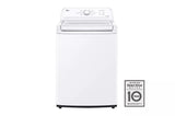 LG 4.1 cu. ft. Capacity Top Load Washer with Agitator and SlamProof Glass Lid - White (WT6105CW)