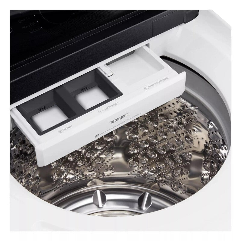 LG 5.5 cu. ft. Mega Capacity Smart Top Load Washer with EasyUnload™ & AI Sensing - Alpine White (WT8400CW)