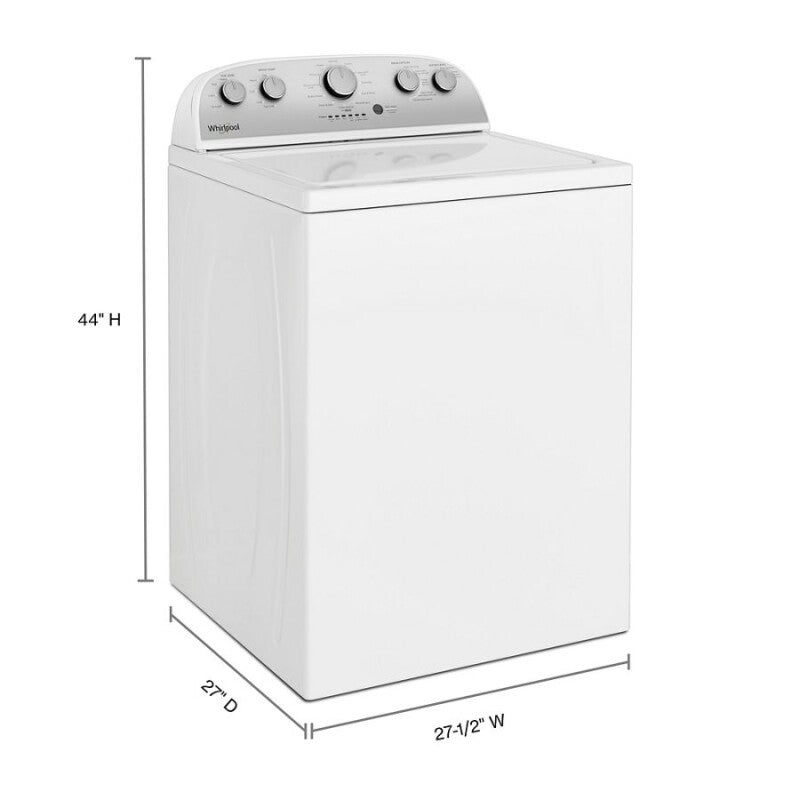 WHIRLPOOL 3.9 cu. ft. Top Load Washer with Soaking Cycles, 12 Cycles - White (WTW4950HW)