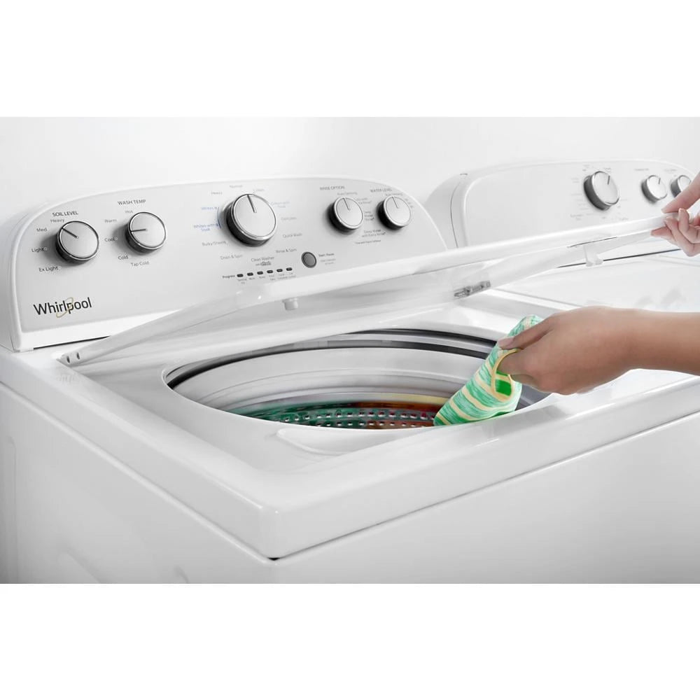 WHIRLPOOL  3.9 cu. ft. Top Load Washer with Soaking Cycles, 12 Cycles - White (WTW4950HW)