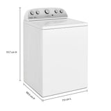 Whirlpool  3.8?3.9 Cu. Ft. Top Load Washer with Removable Agitator - White (WTW4957PW)