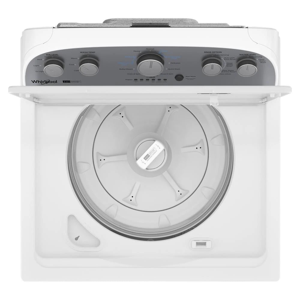 WHIRLPOOL  3.8?3.9 Cu. Ft. Top Load Washer with Removable Agitator - White (WTW4957PW)