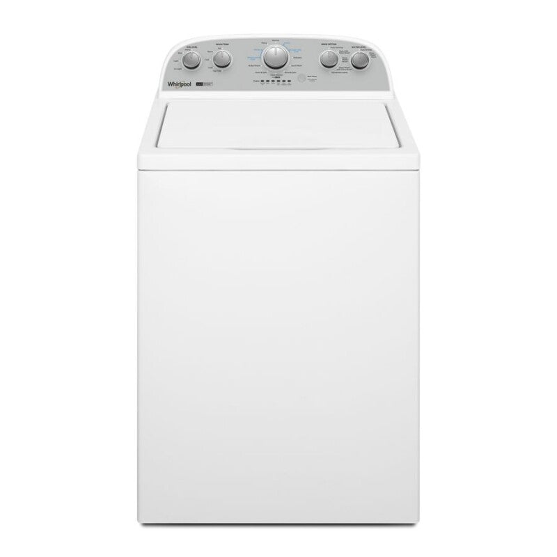 Whirlpool 3.8?3.9 Cu. Ft. Whirlpool® Top Load Washer with Removable Agitator - White (WTW4957PW)