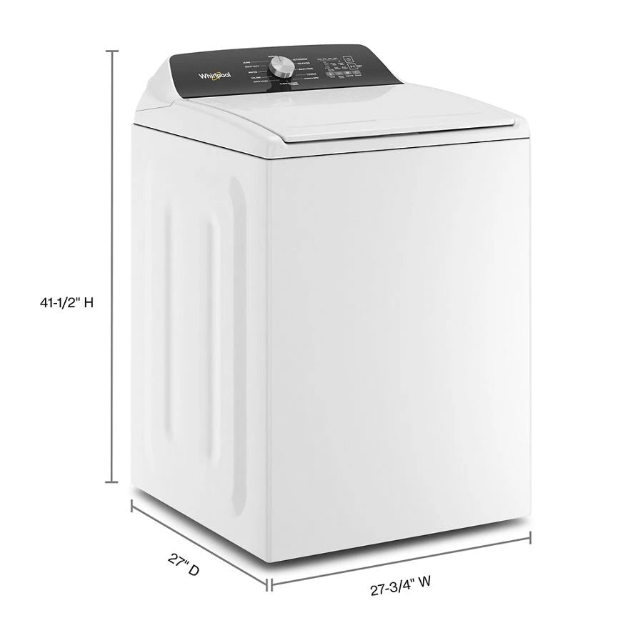Whirlpool  4.5 Cu. Ft. Top Load Agitator Washer with Built-In Faucet - White (WTW5015LW)