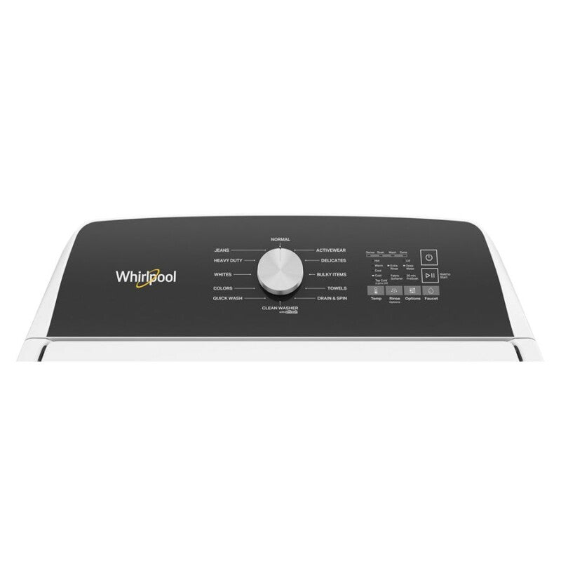 WHIRLPOOL 4.5 Cu. Ft. Top Load Agitator Washer with Built-In Faucet - White (WTW5015LW)
