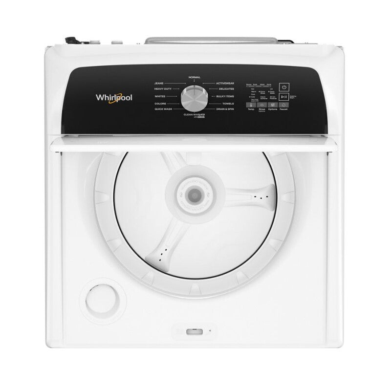 WHIRLPOOL 4.5 Cu. Ft. Top Load Agitator Washer with Built-In Faucet - White (WTW5015LW)
