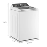 Whirlpool  4.7-4.8 Cu. Ft. Top Load Washer with 2 in 1 Removable Agitator - White (WTW5057LW)