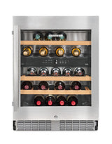 LIEBHERR Built-under multi-temperature wine fridge - Stainless Steel (WU3400)