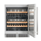 LIEBHERR Built-under multi-temperature wine fridge - Stainless Steel (WU3400)