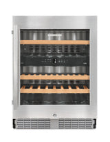 LIEBHERR Built-under multi-temperature wine fridge - Stainless Steel (WU3400)