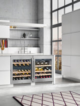 LIEBHERR Built-under multi-temperature wine fridge - Stainless Steel (WU3400)
