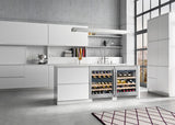LIEBHERR Built-under multi-temperature wine fridge - Stainless Steel (WU3400)
