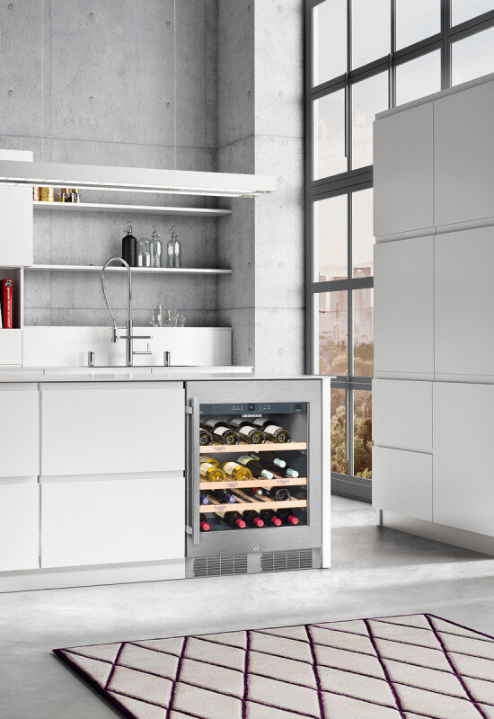 LIEBHERR Under-worktop wine storage fridge - Stainless Steel (WU4500)