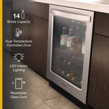 Whirlpool  24-inch Wide Undercounter Beverage Center - 5.2 cu. ft. - Fingerprint Resistant Stainless Steel (WUB50X24HZ)