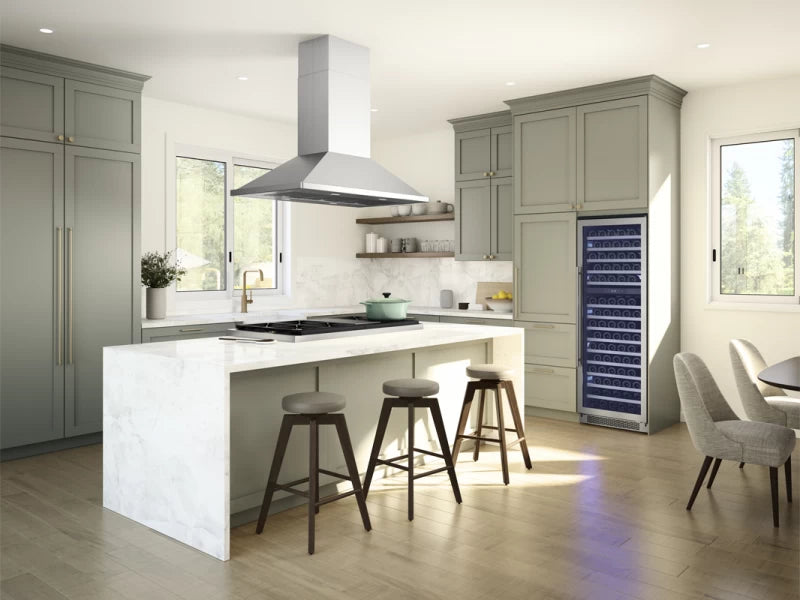 ZEPHYR  48" Siena Pro Island - Stainless Steel (ZSLE48CS)