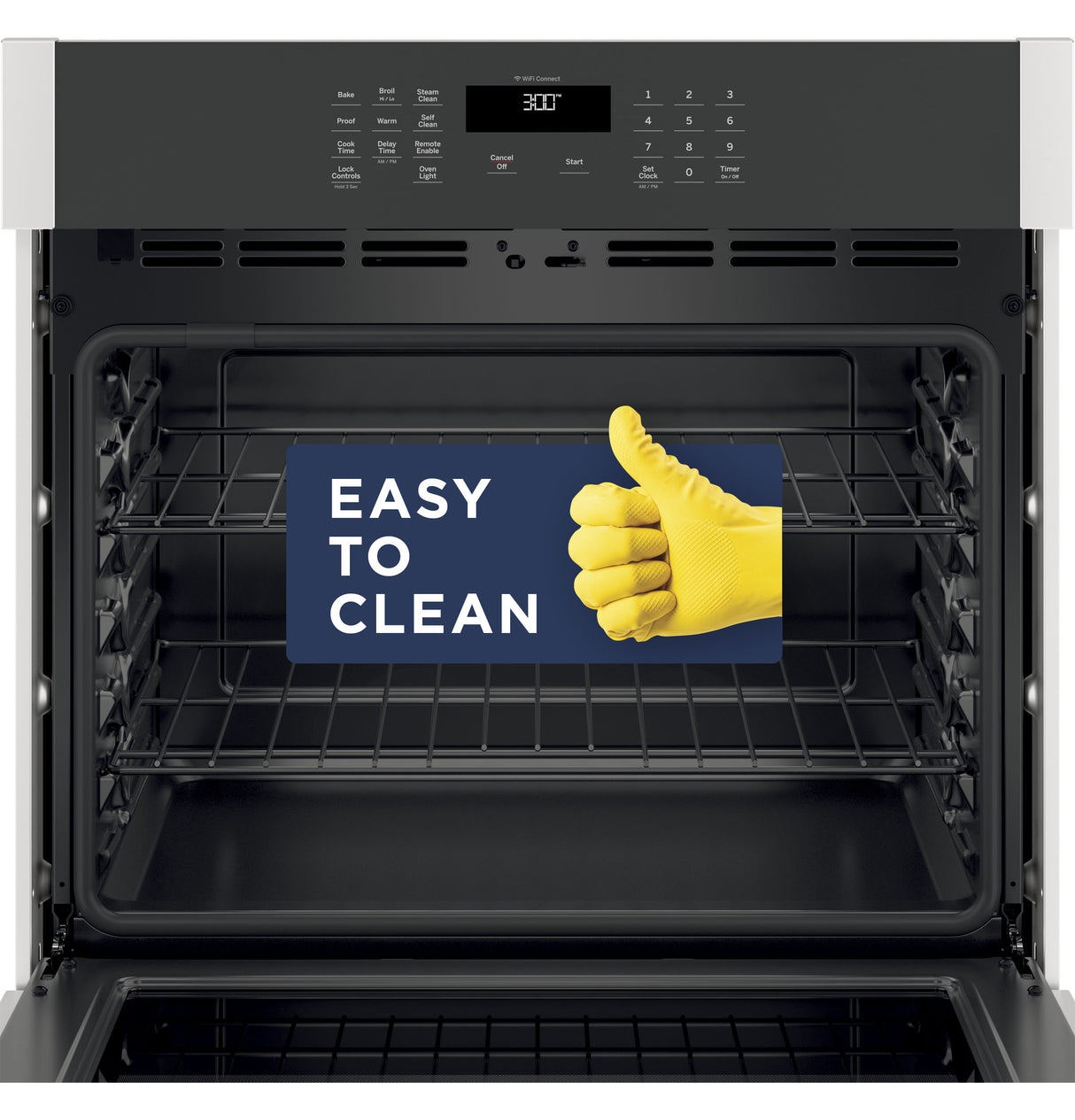 GE APPLIANCES GE(R) 30" Smart Built-In Self-Clean Single Wall Oven with Never-Scrub Racks -  (JTS3000SNSS)