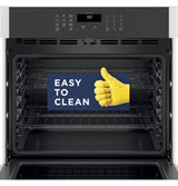 GE APPLIANCES GE(R) 30" Smart Built-In Self-Clean Single Wall Oven with Never-Scrub Racks -  (JTS3000SNSS)