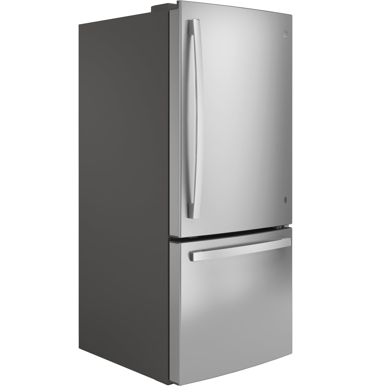 GE APPLIANCES GE(R) ENERGY STAR(R) 21.0 Cu. Ft. Bottom-Freezer Refrigerator -  (GDE21EYKFS)
