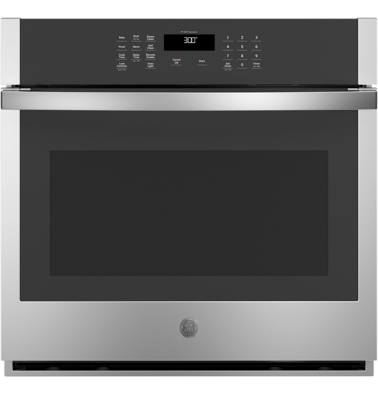 GE APPLIANCES GE(R) 30" Smart Built-In Self-Clean Single Wall Oven with Never-Scrub Racks -  (JTS3000SNSS)