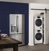 GE APPLIANCES GE(R) ENERGY STAR(R) 24" 4.1 Cu.Ft. Front Load Ventless Condenser Electric Dryer with Stainless Steel Basket -  (GFT14ESSMWW)