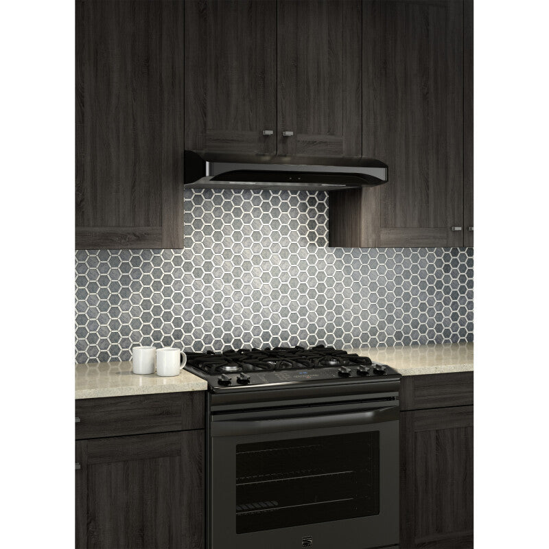 BROAN Broan(R) Elite 30-Inch Convertible Under-Cabinet Range Hood, Black, 375 Max Blower CFM -  (ALT230BL)