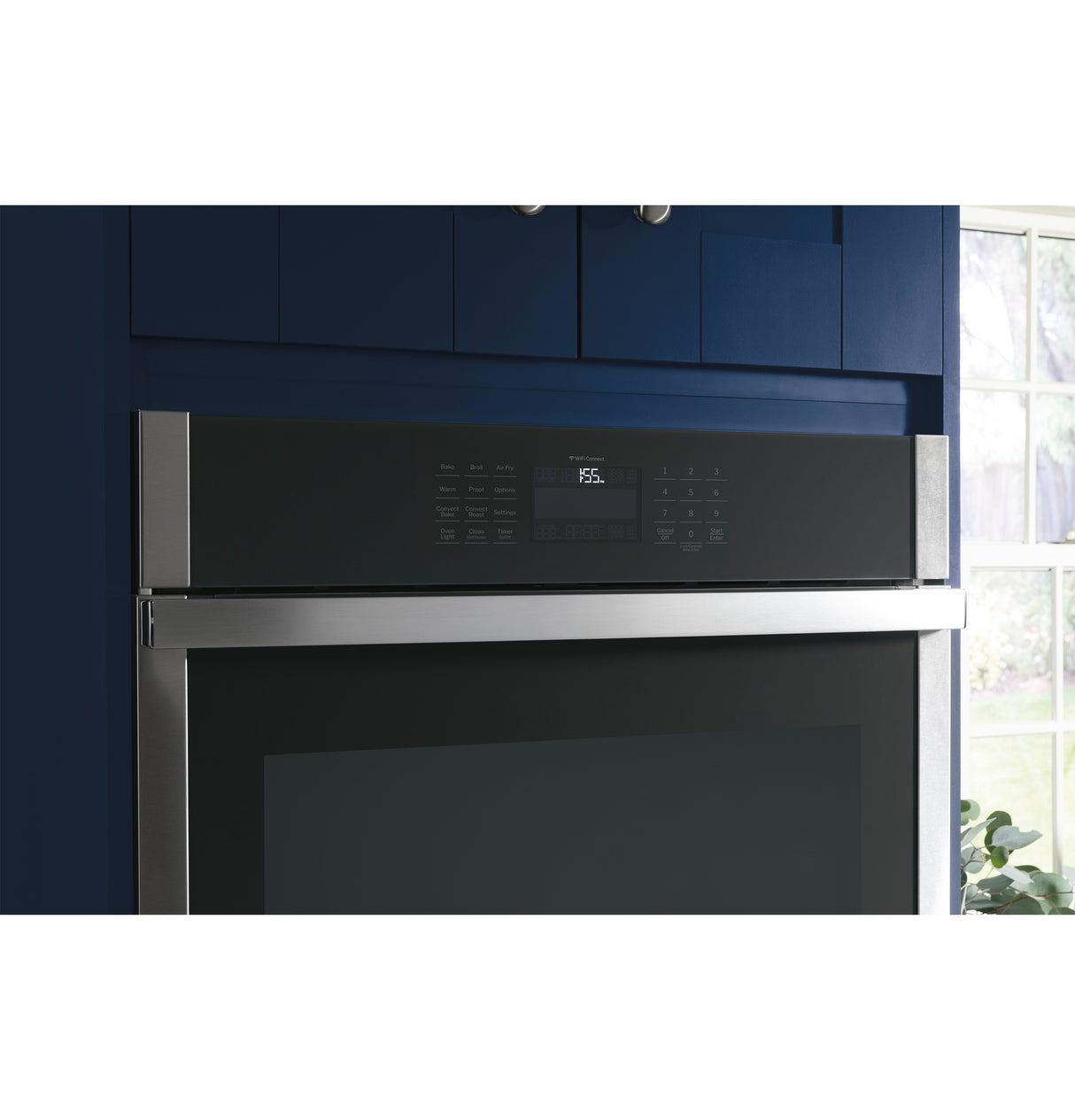 GE APPLIANCES GE(R) 27" Smart Built-In Convection Double Wall Oven with No Preheat Air Fry -  (JKD5000DVBB)