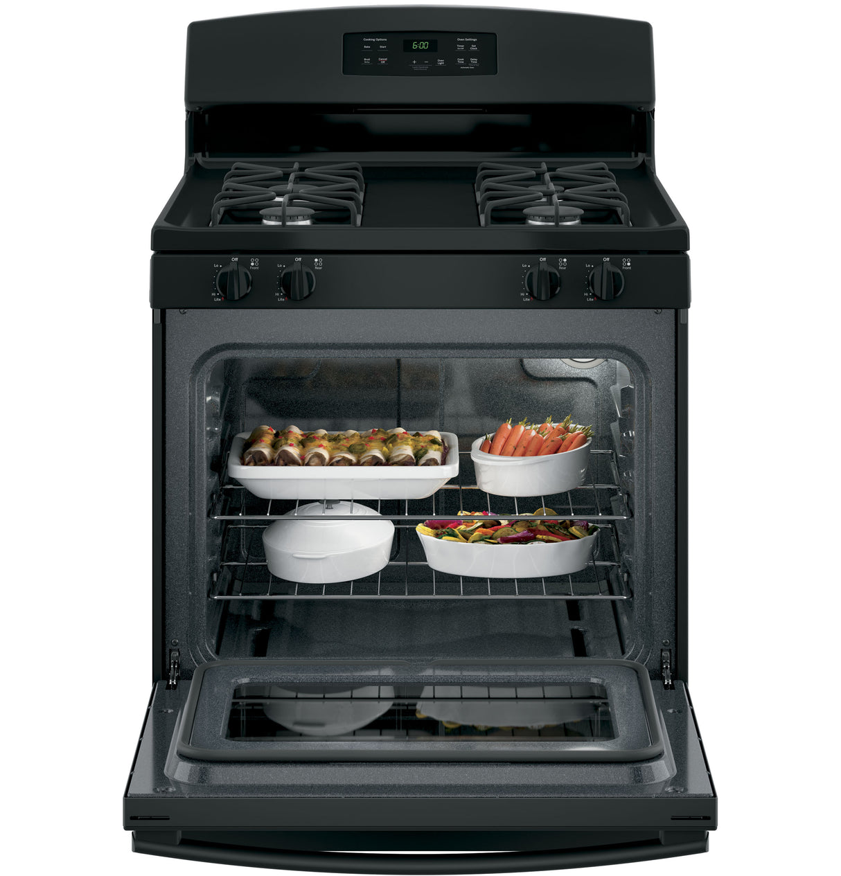 GE APPLIANCES GE(R) 30" Free-Standing Gas Range -  (JGBS60DEKBB)