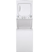 GE APPLIANCES GE Unitized Spacemaker(R) 2.3 cu. ft. Capacity Washer with Stainless Steel Basket and 4.4 cu. ft. Capacity Electric Dryer -  (GUD24ESSMWW)