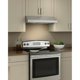 BROAN Glacier 24-Inch 300 Max Blower CFM 5 Sones Stainless Steel Range Hood -  (BCSD124SS)