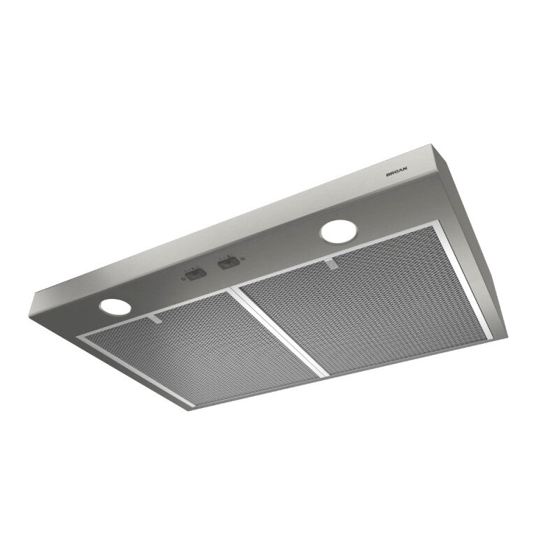 BROAN Glacier 42-Inch 300 Max Blower CFM 5 Sones Stainless Steel Range Hood -  (BCSD142SS)