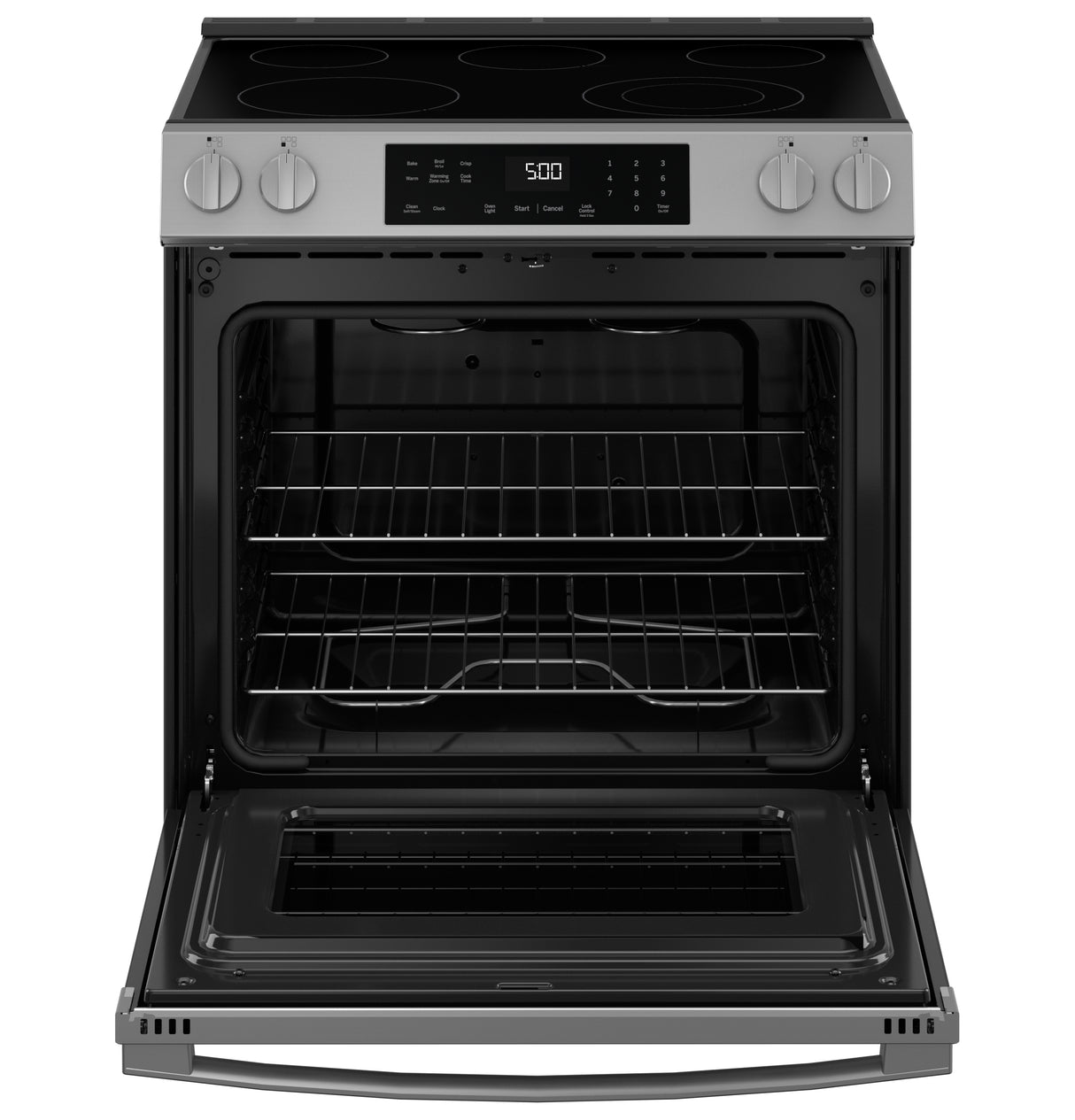 GE APPLIANCES GE(R) 30" Slide-In Electric Range with Crisp Mode -  (GRS500PVSS)