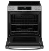 GE APPLIANCES GE(R) 30" Slide-In Electric Range with Crisp Mode -  (GRS500PVSS)