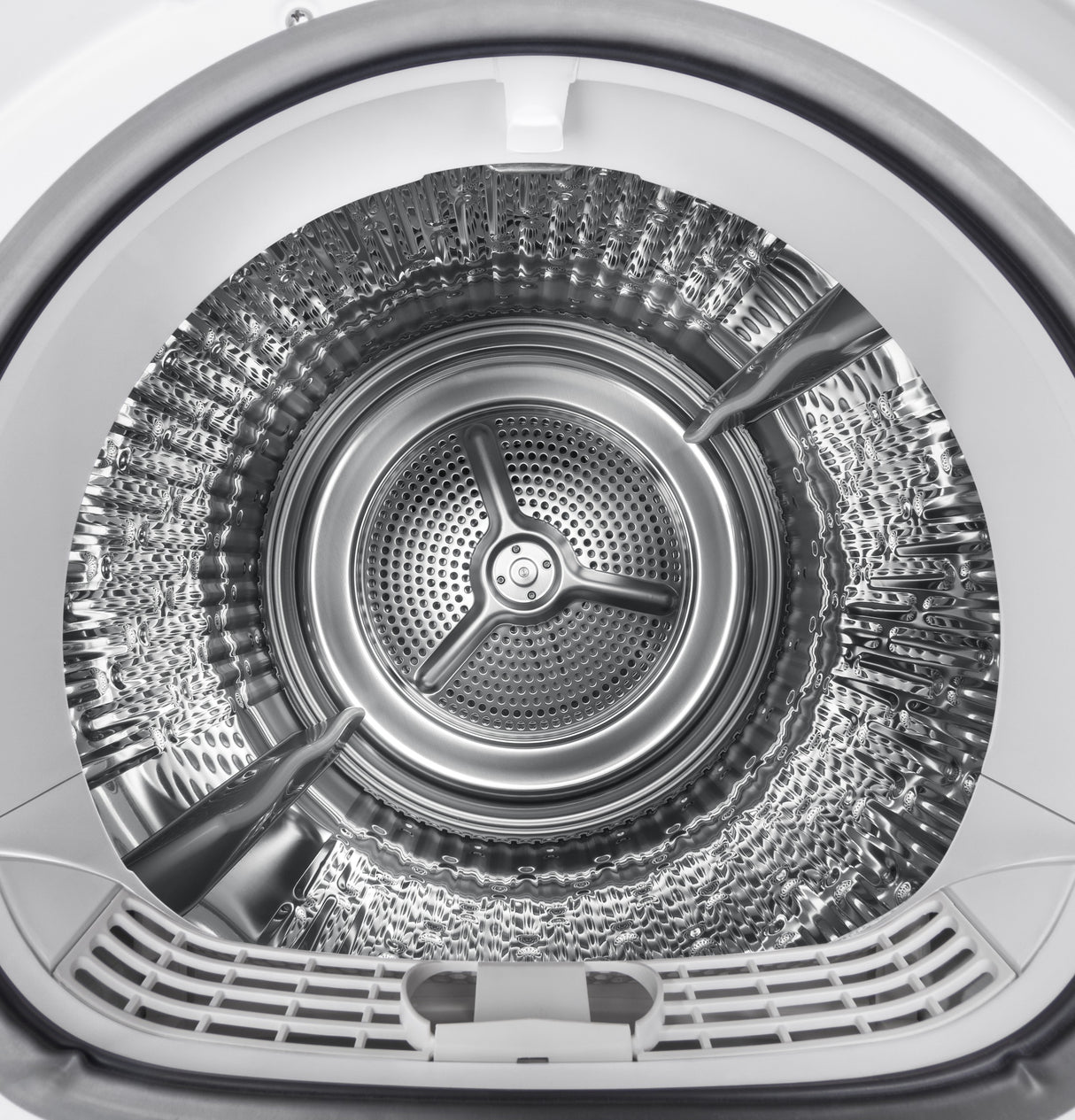 GE APPLIANCES GE(R) ENERGY STAR(R) 24" 4.3 Cu.Ft. Front Load Vented Electric Dryer with Stainless Steel Basket -  (GFD14ESSNWW)