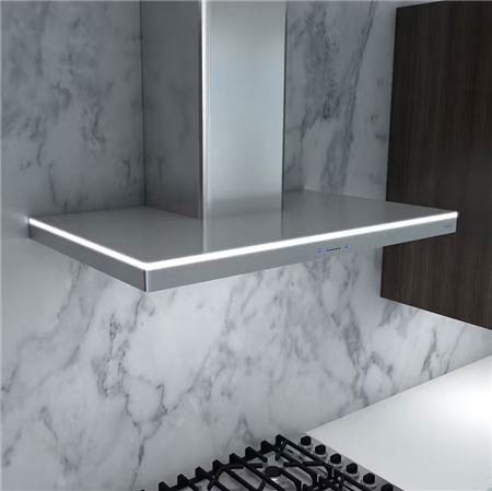 ZEPHYR DISPLAY Luce, Wall, 90cm, SS, 600 CFM, ACT - Floor Model - SS (ZLUM90AS)