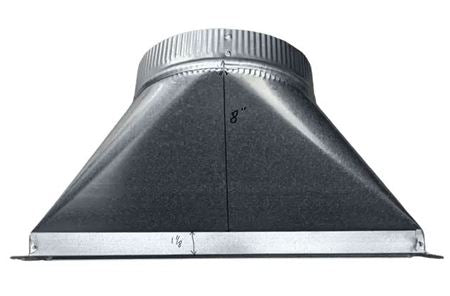 BEST RANGE HOODS D49M 1-7/8 X 19 TRANSITION TO 10" ROUND -  (AVDKD10)
