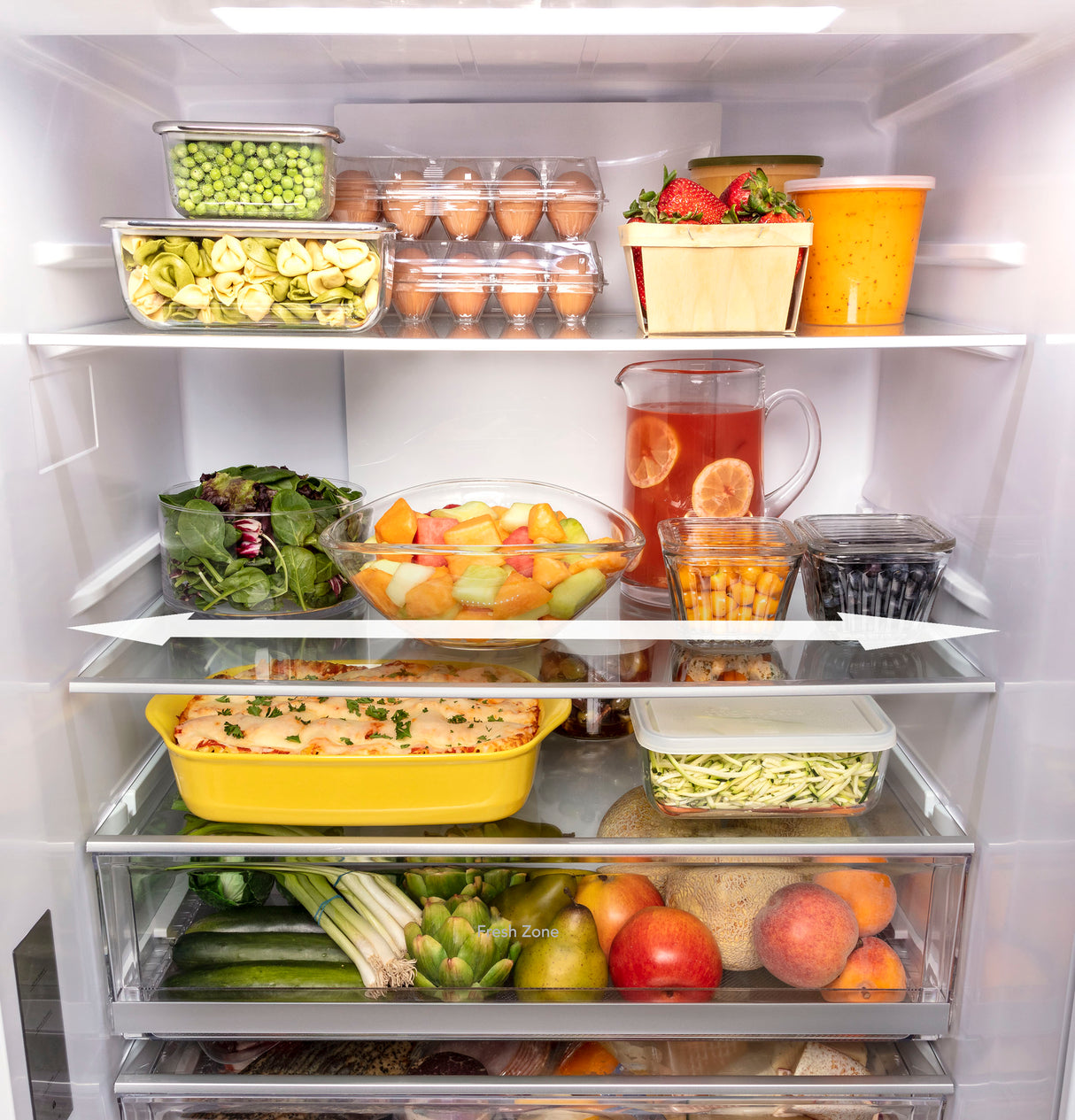GE APPLIANCES GE(R) ENERGY STAR(R) 17.7 Cu. Ft. Counter-Depth Bottom-Freezer Refrigerator -  (GBE17HYRFS)