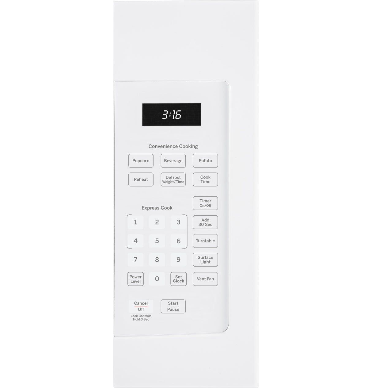 GE APPLIANCES GE(R) 1.6 Cu. Ft. Over-the-Range Microwave Oven -  (JVM3160DFWW)