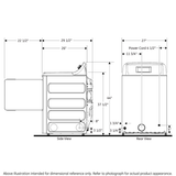 GE APPLIANCES GE(R) 7.2 cu. ft. Capacity aluminized alloy drum Electric Dryer with Sensor Dry -  (GTD45EASJWS)