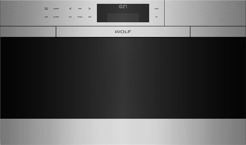 Wolf 30" M Series Contemporary Stainless Steel Handleless Convection Steam Oven - Stainless (CSO30CMS)