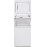 GE APPLIANCES GE Unitized Spacemaker(R) 3.8 cu. ft. Capacity Washer with Stainless Steel Basket and 5.9 cu. ft. Capacity Electric Dryer -  (GUD27ESSMWW)