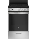 GE APPLIANCES GE(R) 24" Free-Standing/Slide-in Front Control Range with Steam Clean and Large Window -  (JAS640RMSS)