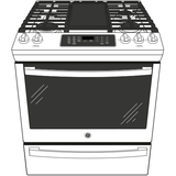 GE GE® 30" Slide-In Front-Control Convection Gas Range with No Preheat Air Fry -  (JGS760SPSS)