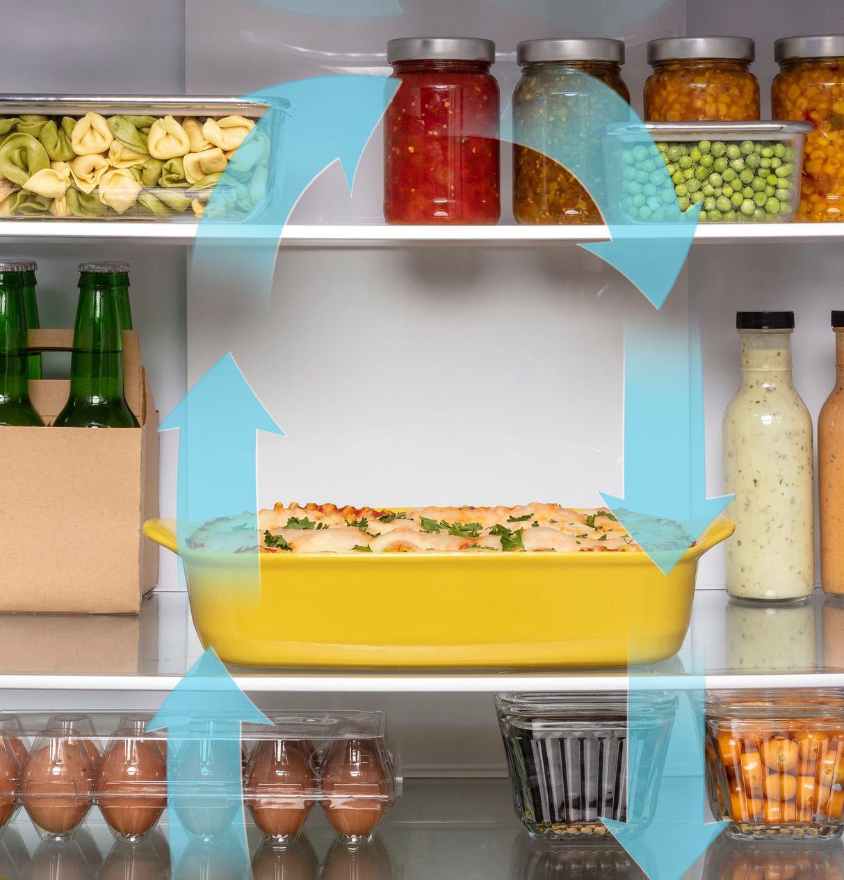 GE APPLIANCES GE(R) ENERGY STAR(R) 17.7 Cu. Ft. Counter-Depth Bottom-Freezer Refrigerator -  (GBE17HYRFS)