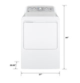 GE APPLIANCES GE(R) 7.2 cu. ft. Capacity aluminized alloy drum Electric Dryer with Sensor Dry -  (GTD45EASJWS)