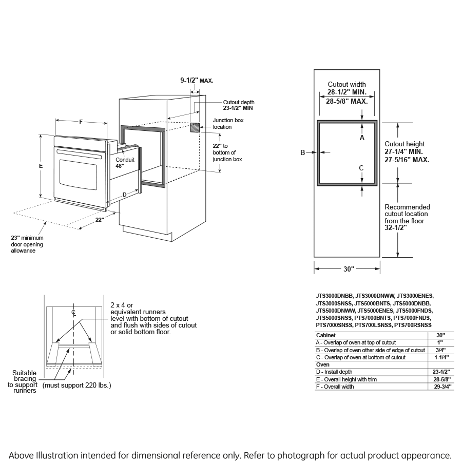 GE APPLIANCES GE(R) 30" Smart Built-In Self-Clean Single Wall Oven with Never-Scrub Racks -  (JTS3000DNWW)