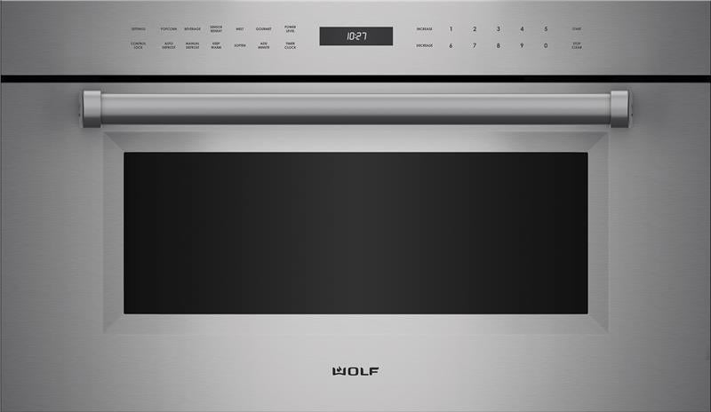 Wolf 30" M Series Professional Drop-Down Door Microwave Oven - Legacy - Stainless Steel (MDD30PMSPH)
