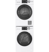 GE APPLIANCES GE(R) ENERGY STAR(R) 24" 4.1 Cu.Ft. Front Load Ventless Condenser Electric Dryer with Stainless Steel Basket -  (GFT14ESSMWW)