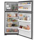 GE APPLIANCES GE(R) ENERGY STAR(R) 16.6 Cu. Ft. Top-Freezer Refrigerator -  (GIE17GSNRSS)