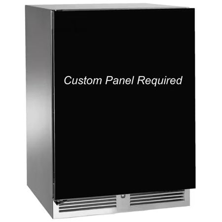 Perlick 24" Signature Series Outdoor Beverage Center with fully integrated solid door, hinge left - Panel Ready (HP24BO42L)